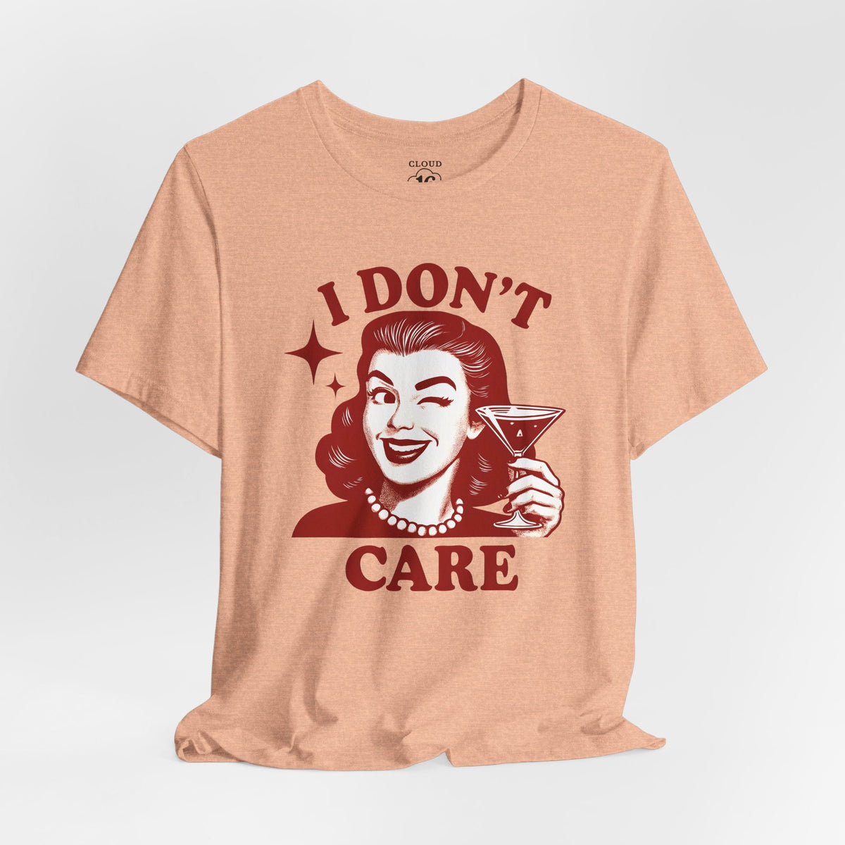 I Don't Care Retro Graphic T-Shirt – Unisex Vintage Style