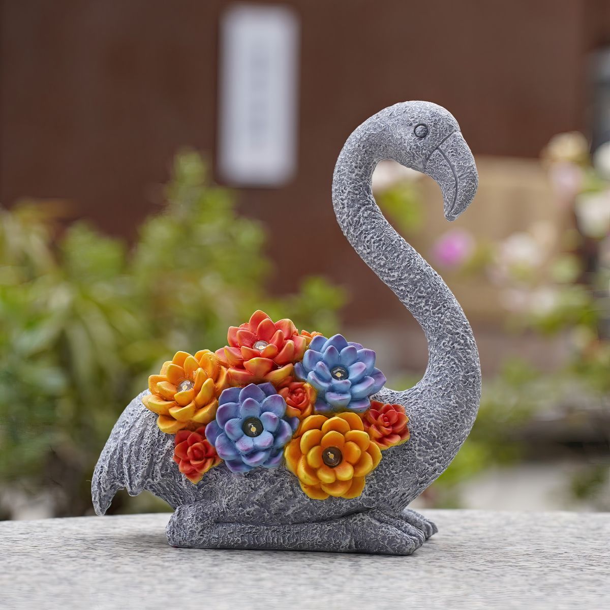 Flamingo Flower Light Ornament