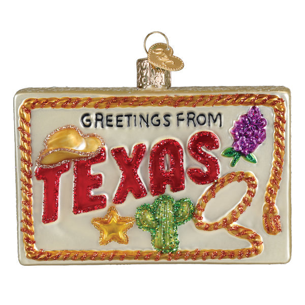 Texas Postcard Ornament