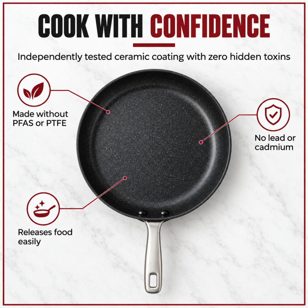 Maestro Ceramic Nonstick Crepe Pan, 10"