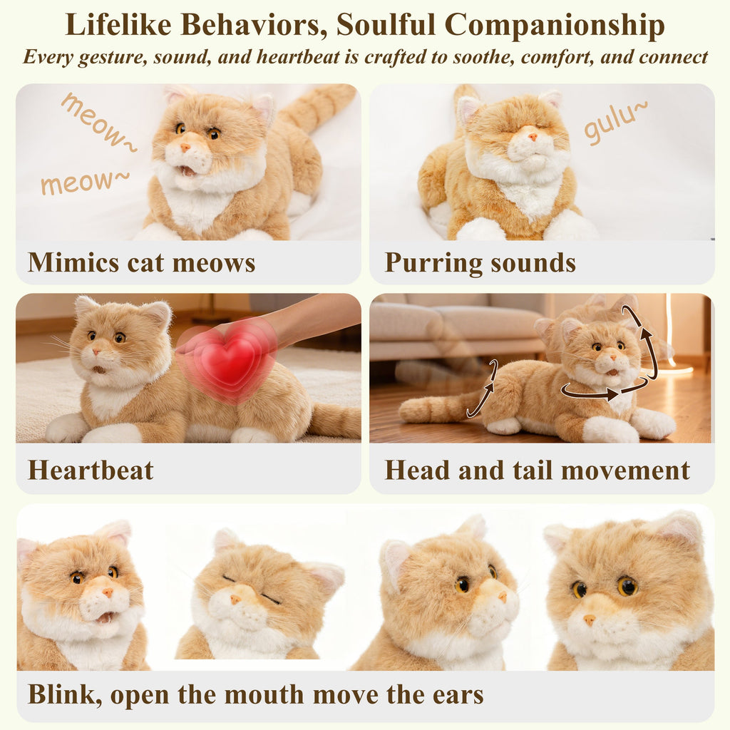 Percy Interactive Robot Cat Companion for kids and seniors