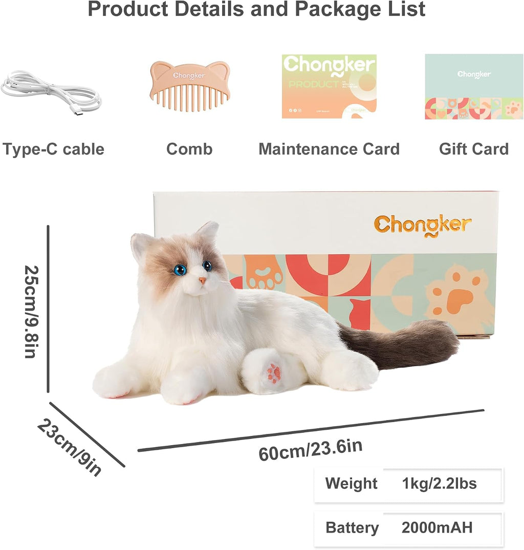 Percy Interactive Robot Cat Companion for kids and seniors