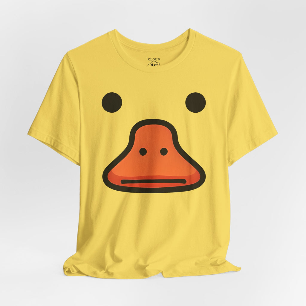 Quirky Duck Face T-Shirt - Funny Animal Graphic Tee for Duck Lovers