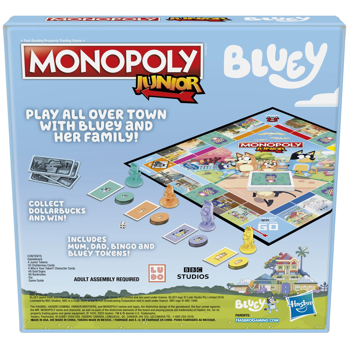 Bluey Monopoly Junior Board Game - Special Edition