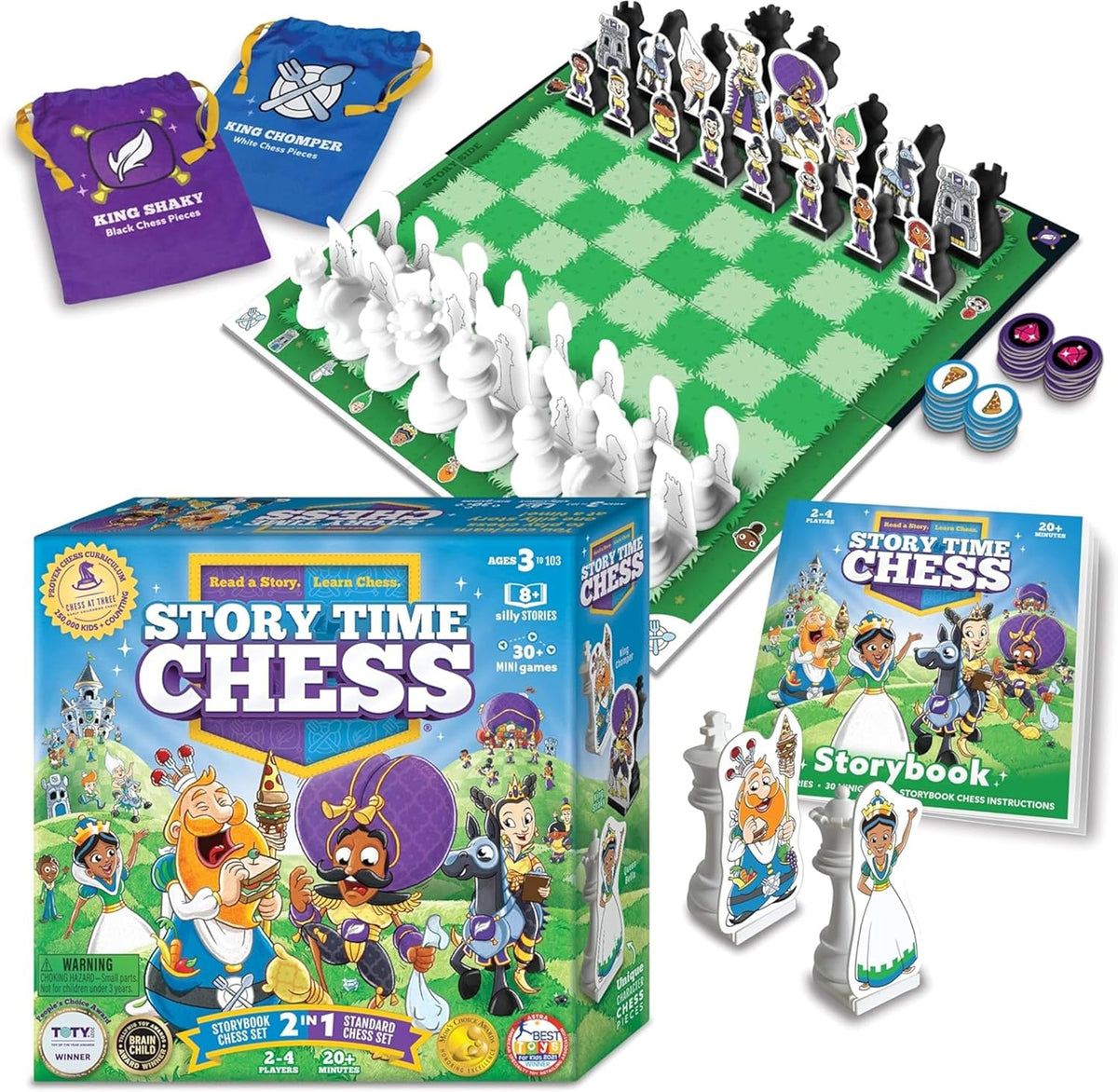 Learn Chess Through Play Board Game for Kids Ages 3+