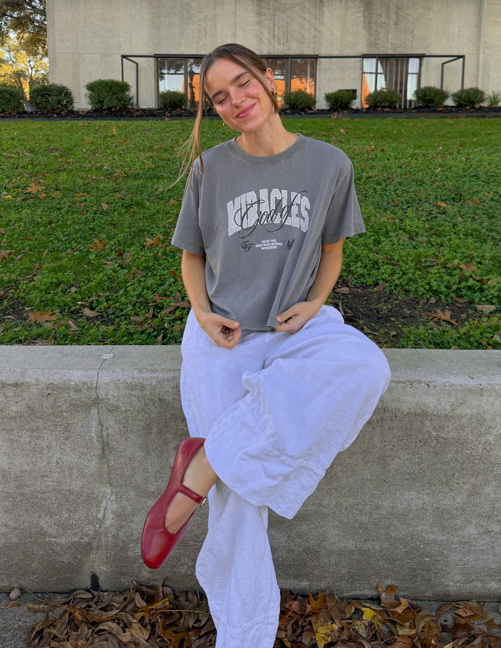 God of Miracles Cropped Women's Tee