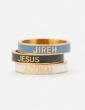 Names of God Enamel Ring Set