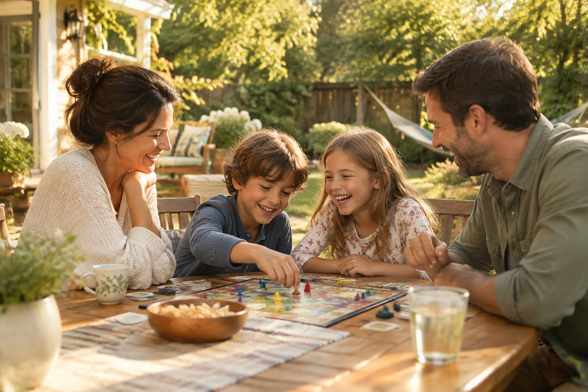 Cozy Outdoor Family