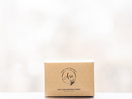Honey Cinnamon Beeswax Candle |8 oz