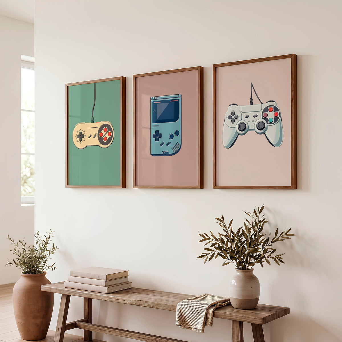 Vintage Game Controllers retro interior design