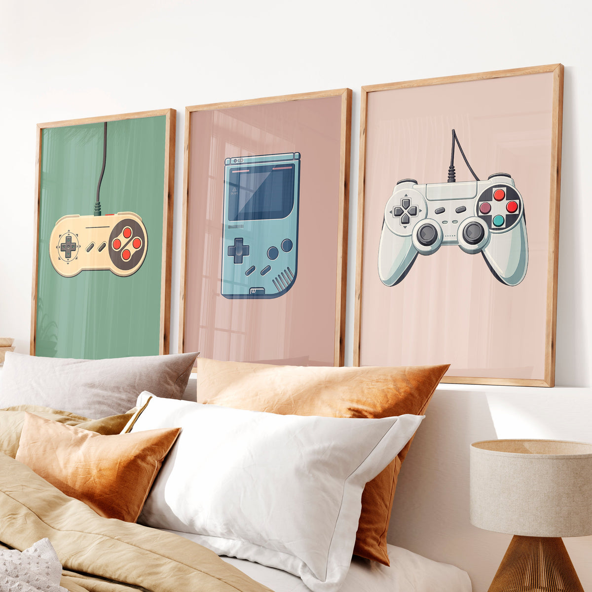 Vintage Game Controllers retro interior design
