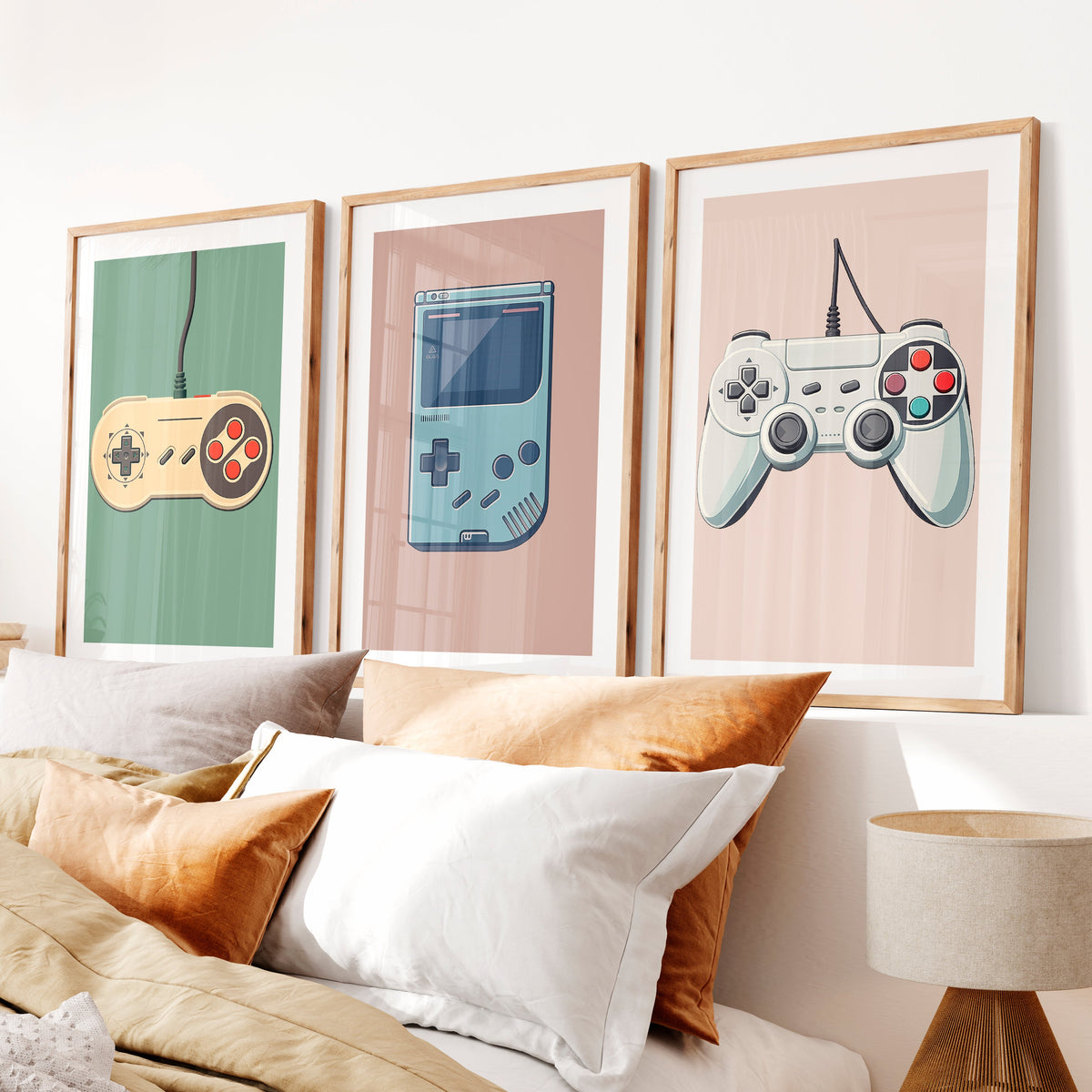Vintage Game Controllers retro interior design